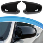 BMW 1 E81 E82 E87 E88 10-15 nakładka lusterka BLACK GLOSSY lewa + prawa 2 szt. KPL