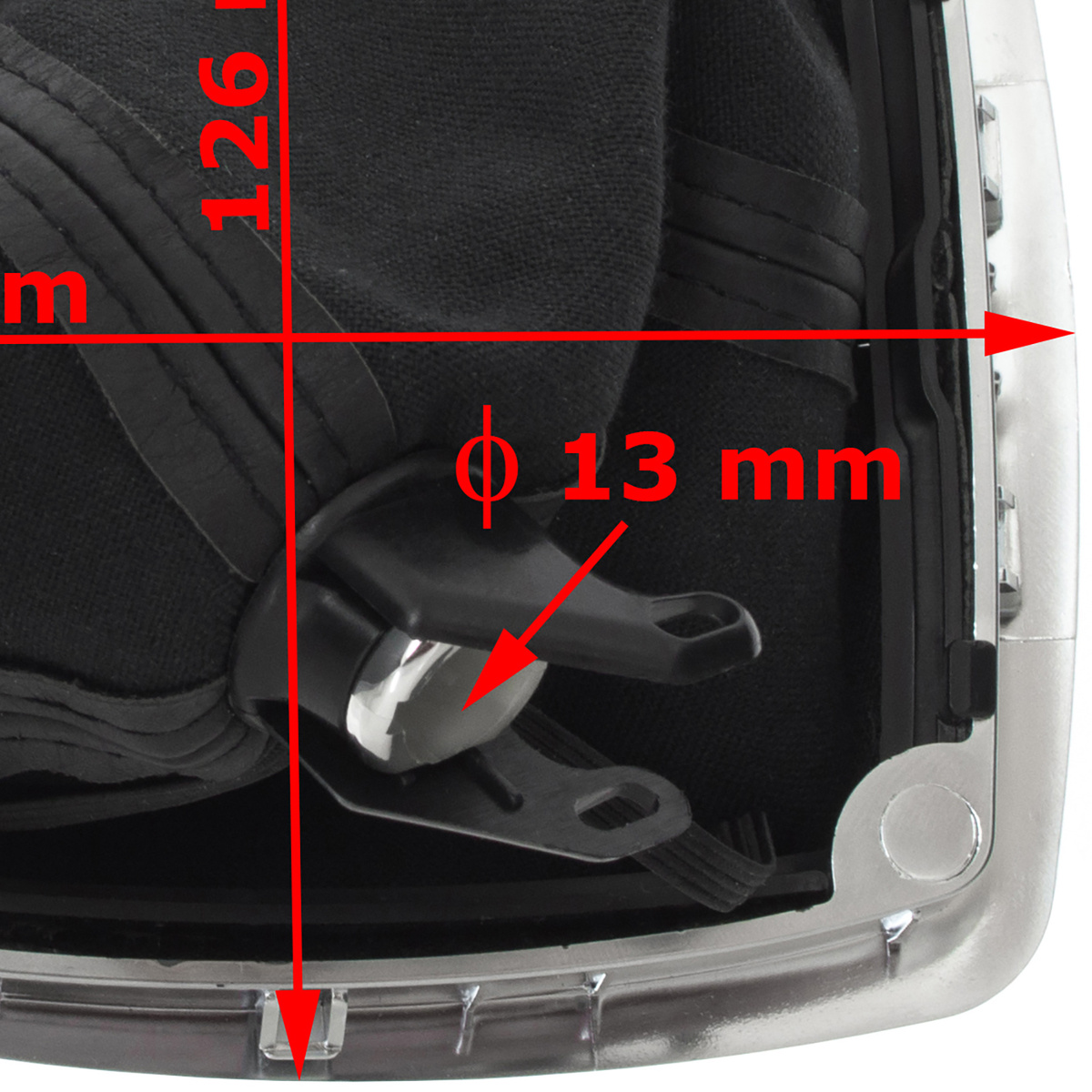 Ford C-MAX 07-10 gałka zmiany biegów 6 BIEGÓW + mieszek ochronny drążka zmiany biegów CZARNY + CHROM + ramka SILVER 2 szt. KPL