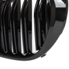 BMW 7 G11 G12 2015- atrapy między reflektory (nerki) lewa + prawa kpl. BLACK GLOSSY DOUBLE BAR