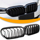 BMW 5 G30 G31 LCI 2020- atrapa między reflektory (nerki) BLACK GLOSSY DOUBLE BAR