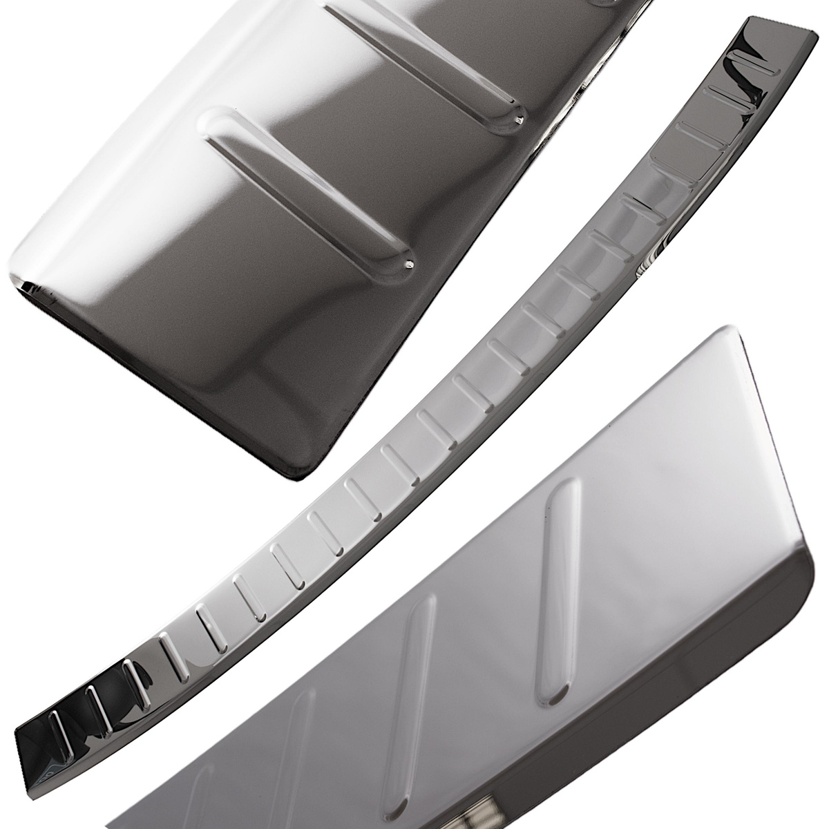 Volvo XC60 2018- listwa nakładka progu tylnego STALOWA CHROM