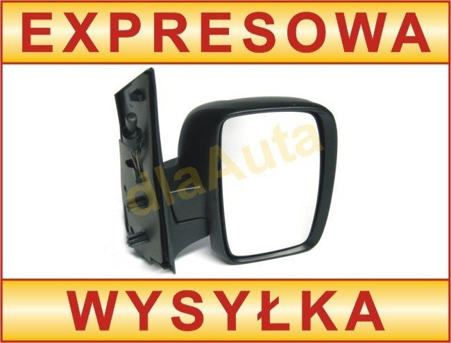 Fiat Scudo II 07-16 lusterko zewnętrzne manualne CZARNE prawe