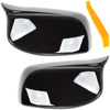 BMW 5 E60 E61 03-08 nakładka lusterka BLACK GLOSSY lewa + prawa 2 szt. KPL
