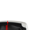 Ford C-MAX 07-10 gałka zmiany biegów 6 BIEGÓW + mieszek ochronny drążka zmiany biegów CZARNY + CHROM + ramka SILVER 2 szt. KPL