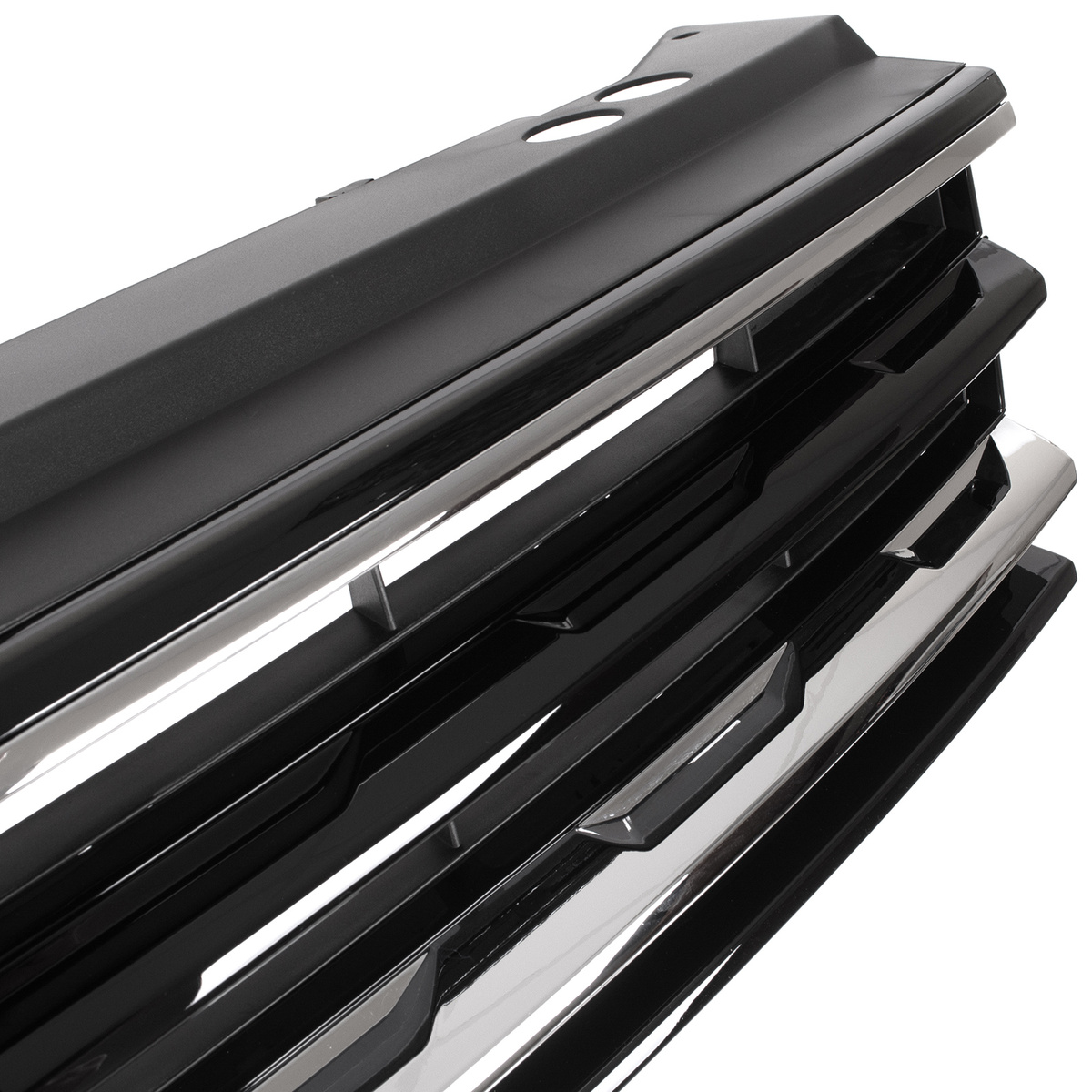 VW Tiguan II 16-20 atrapa między reflektory (grill) CZARNA + CHROM