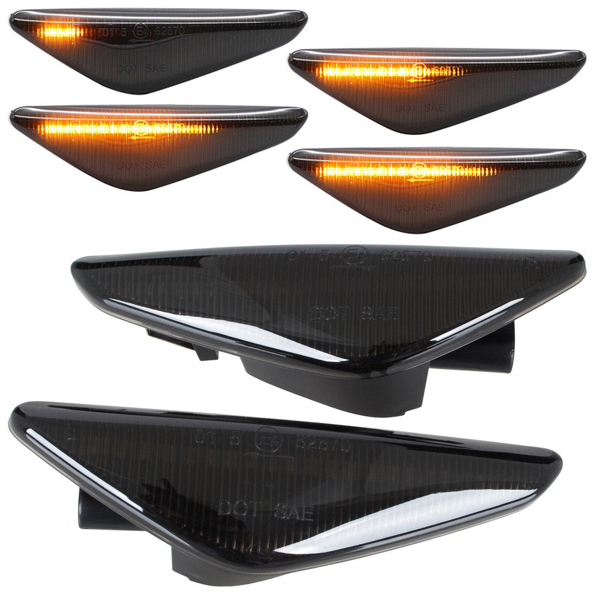 BMW X6 E71 E72 07-14 kierunkowskaz boczny LED DYMIONY DYNAMICZNY 2 szt. KPL