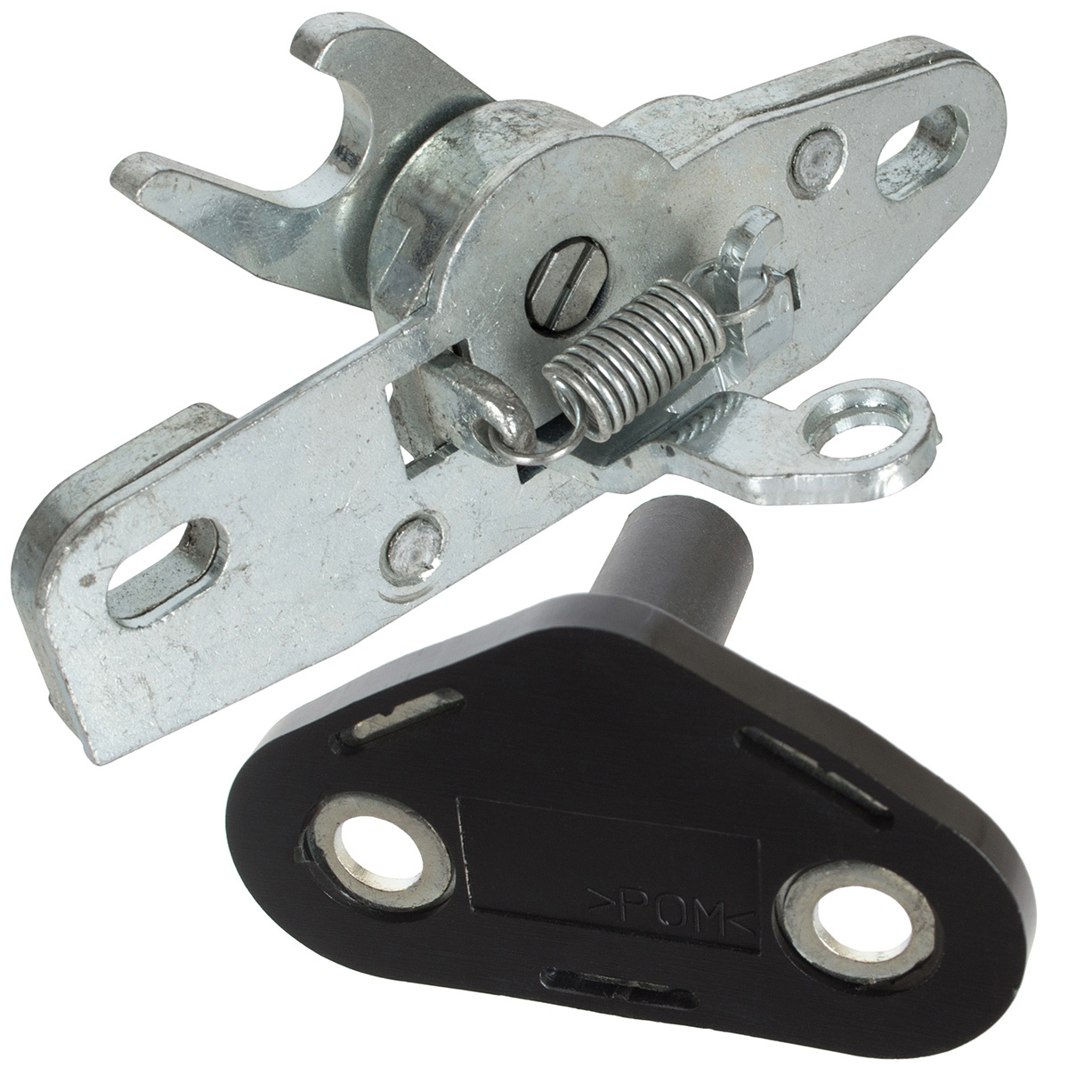 Opel Movano A 1998- zamek + rygiel zaczep GÓRNY drzwi bocznych przesuwnych prawych 2 szt. KPL