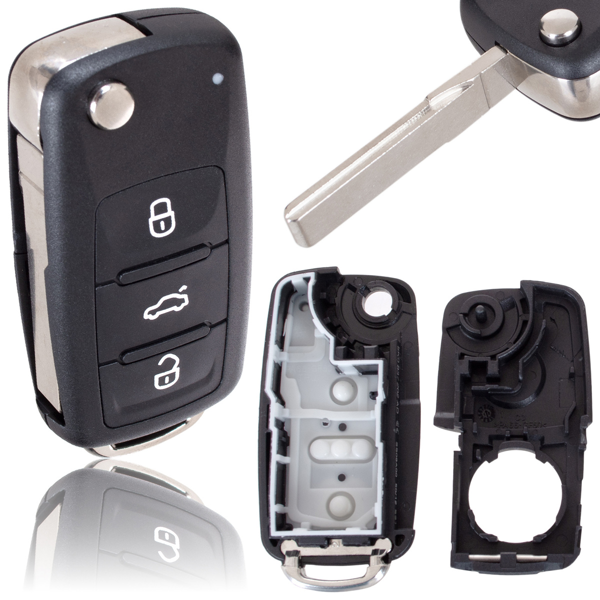 VW Bora Golf IV Lupo New Beetle Polo obudowa pilota 3 PRZYCISKI