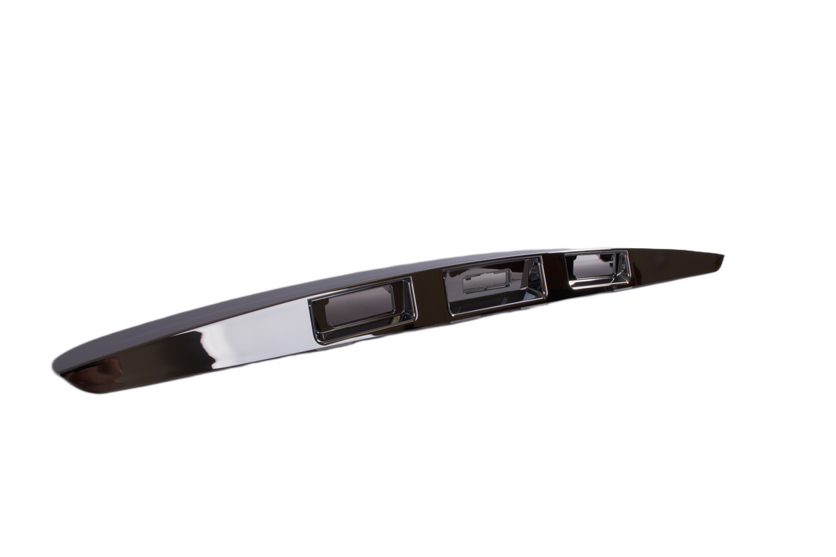 Nissan Qashqai J10 06-13 listwa tylnej klapy CHROM + otwór na INTELIGENTNY KLUCZ wersja bez wycięcia na kamerę cofania
