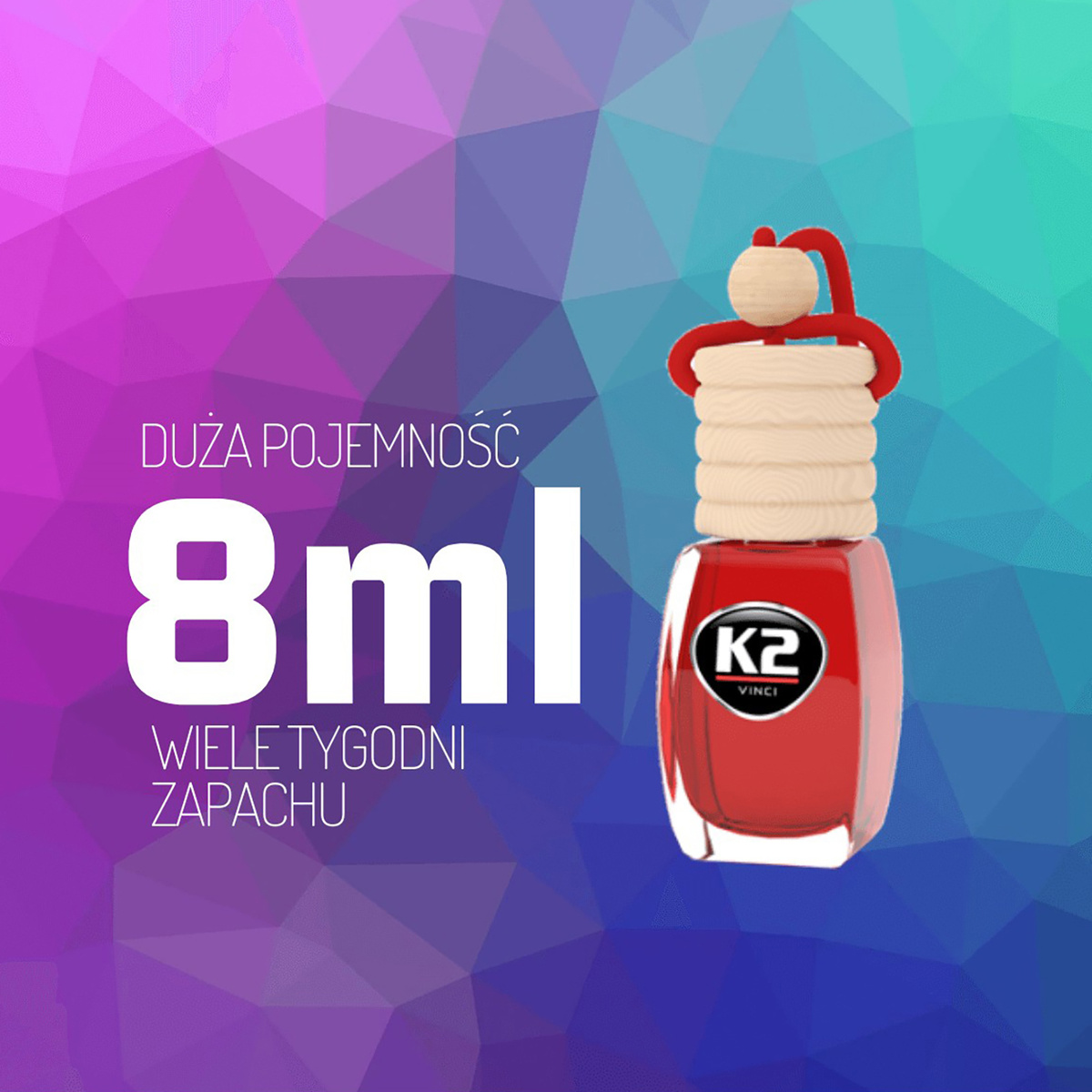 Odświeżacz w buteleczce Zapach K2 VENTO SOLO ZIELONE JABŁKO REFILL 8ml V402