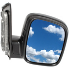 VW Caddy 04- lusterko zewnętrze mechaniczne CZARNE prawe