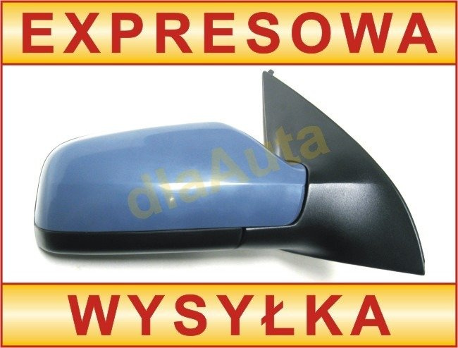 Opel Astra II 98-06 lusterko zewnętrzne elektryczne podgrzewane do malowania prawe