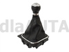 VW Jetta 06-12 gałka zmiany biegów SILVER + CZARNY mieszek z ramką CHROM 6 BIEGÓW