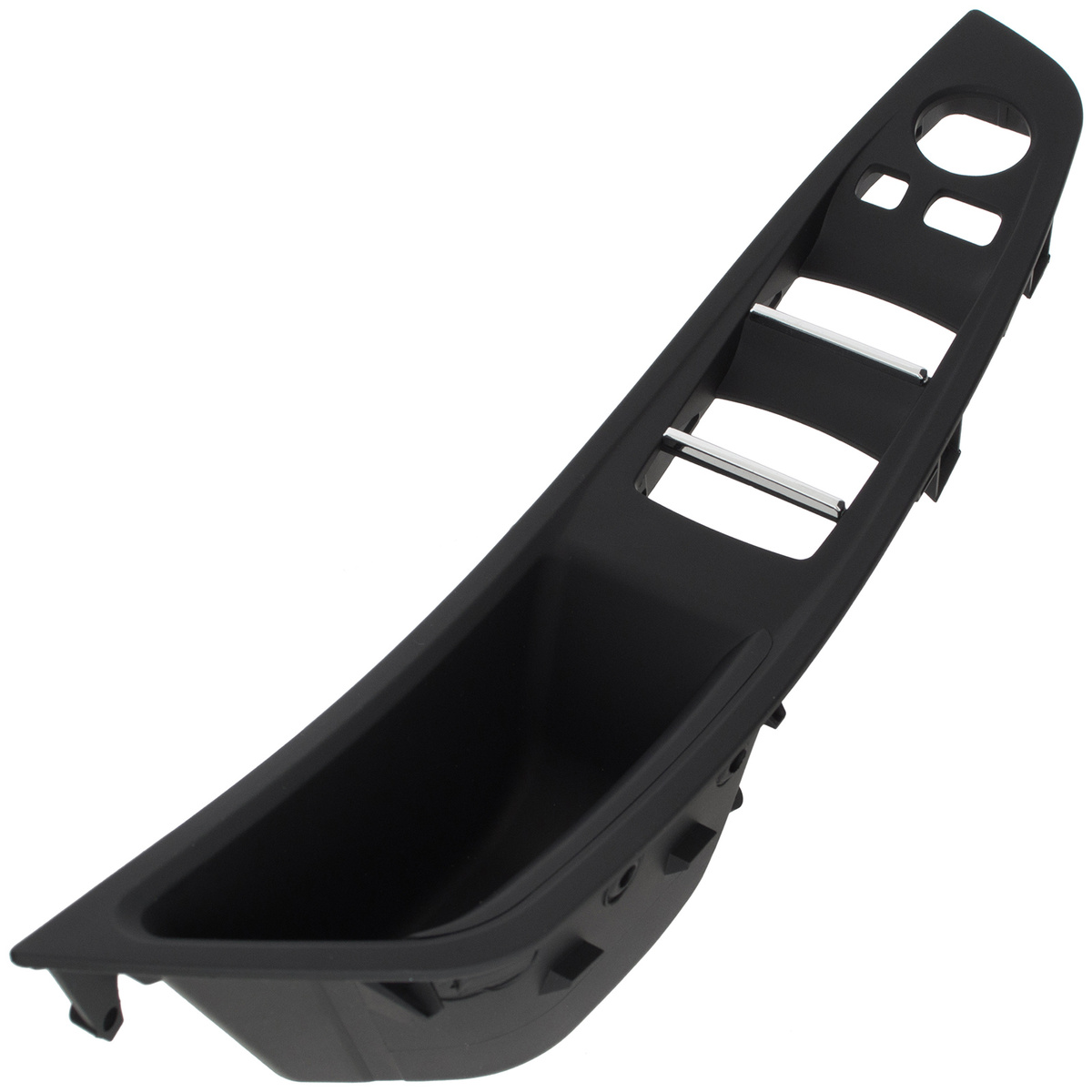 BMW 5 F10 F11 09-17 uchwyt wewnętrzny CZARNY drzwi przednich lewych 2-otwory + uchwyt wewnętrzny CZARNA SKÓRA drzwi przednich prawych 2 szt. KPL