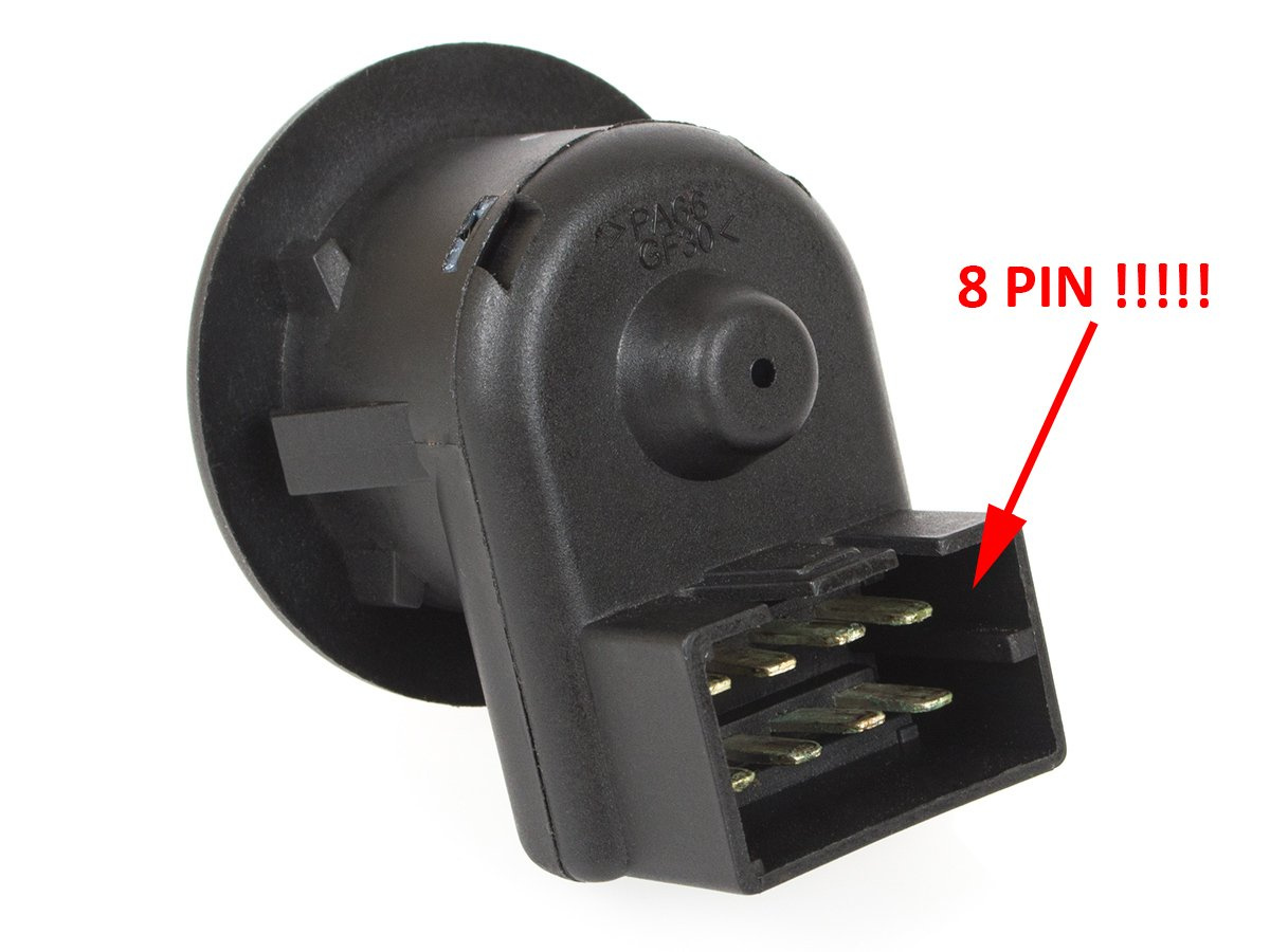 Renault Kangoo I 1997- przełącznik regulacji lusterek elektrycznych BEZ FUNKCJI SKŁADANIA - 8 PINÓW