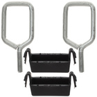 BMW 3 F30 F31 F34 2x zaczep + 2x zabezpieczenie zaczepu maski pokrywy silnika 4 szt. KPL