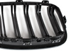 BMW 1 F20 / F21 11-14 3/5D HATCHBACK atrapy między reflektory (nerki) lewa + prawa kpl. BLACK GLOSSY DOUBLE BAR