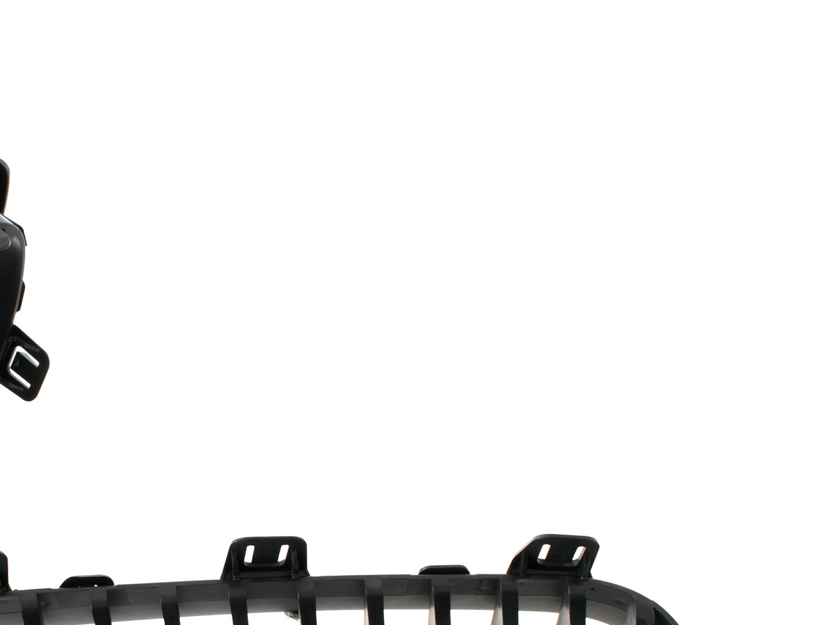 BMW 1 E81 E82 E87 E88 07-11 atrapy między reflektory (nerki) lewa + prawa kpl. BLACK MAT