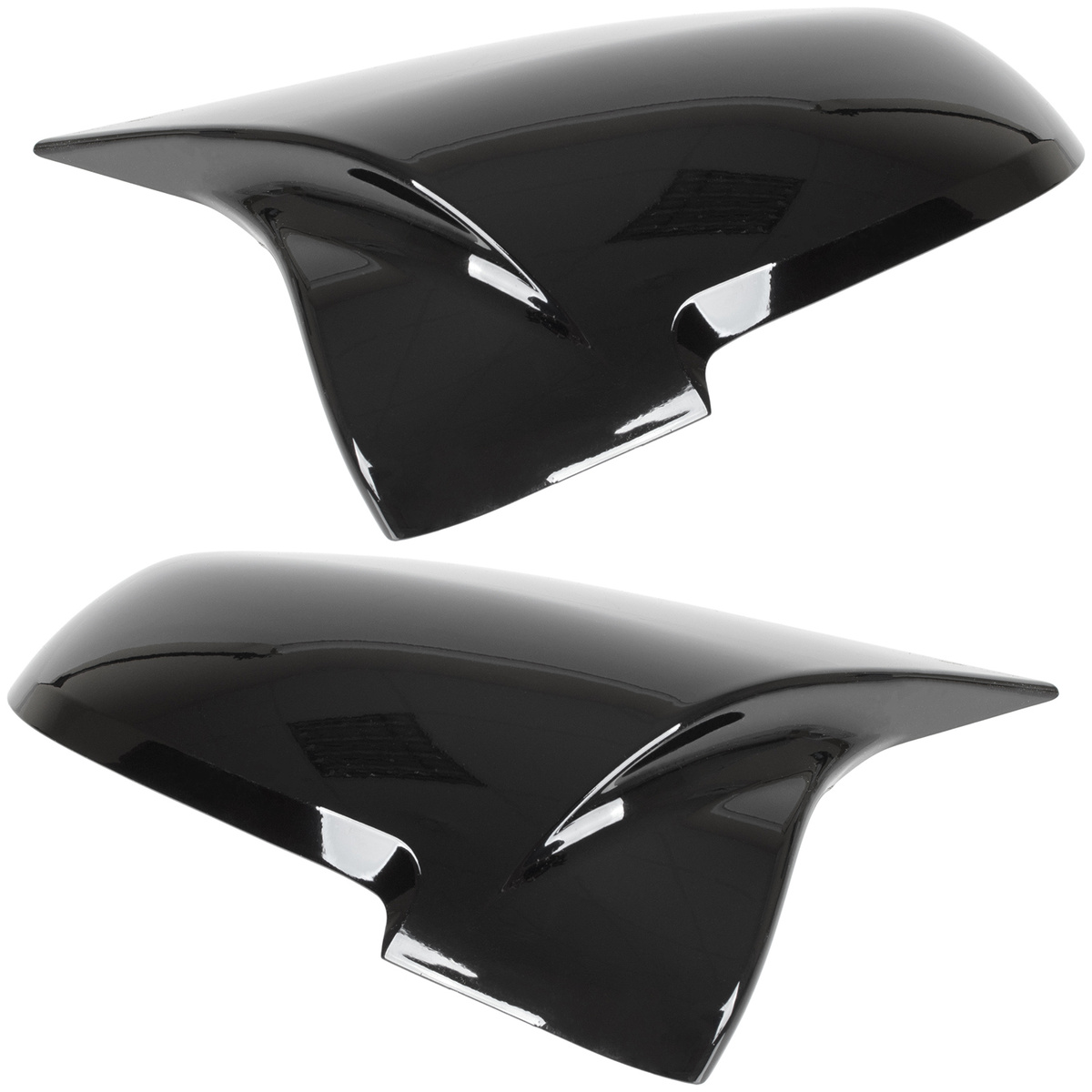 BMW 5 F07 F10 F11 13-17 nakładka lusterka BLACK GLOSSY lewa + prawa 2 szt. KPL