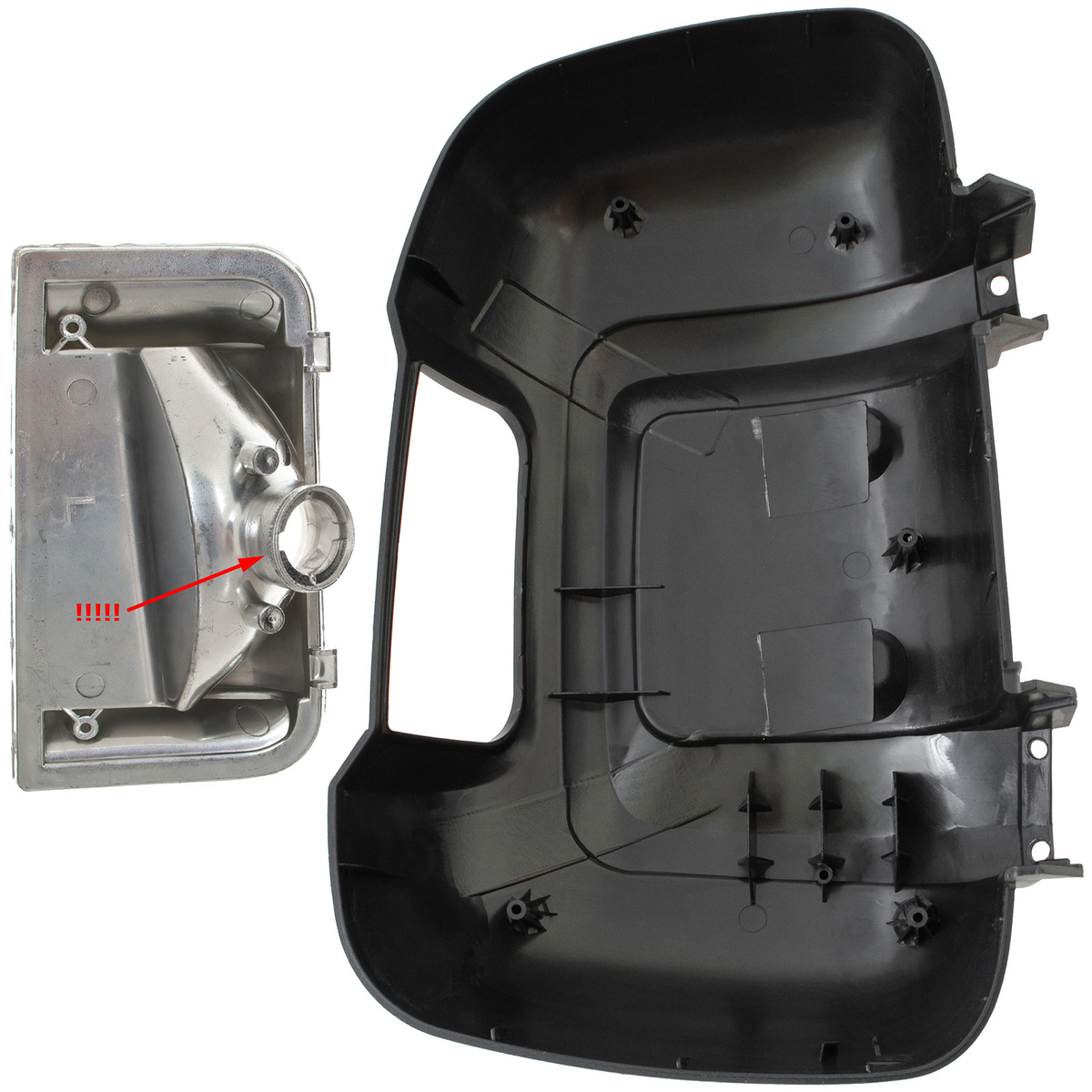 Citroen Jumper 2006- obudowa lusterka zewnętrznego ŚREDNIE RAMIĘ + KIERUNKOWSKAZ lewa 2 szt. KPL