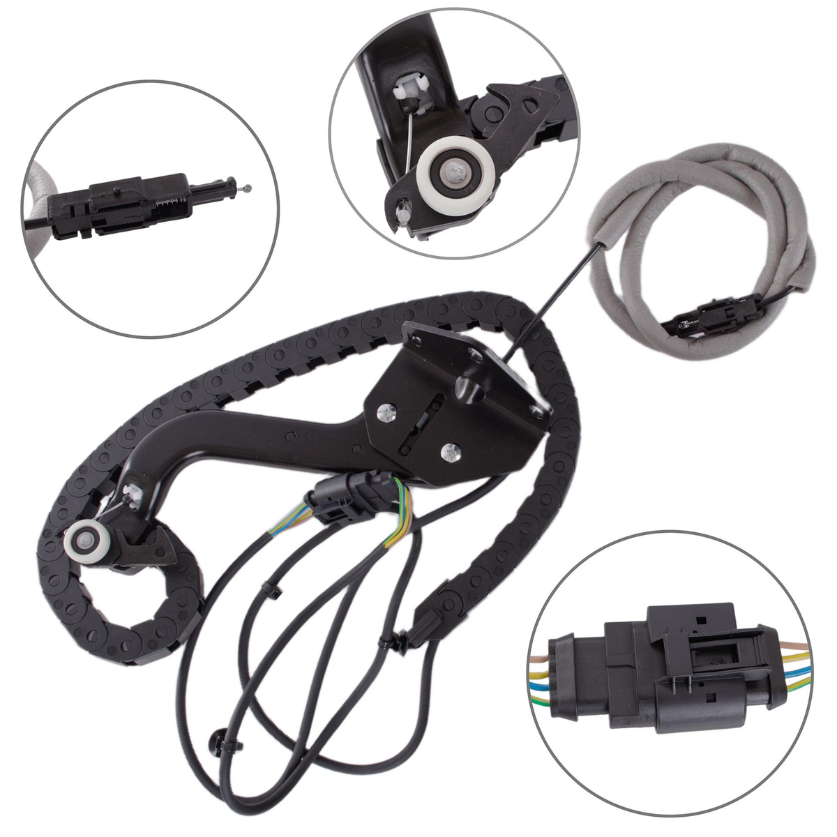 Mercedes Sprinter 906 2006- wózek DÓŁ drzwi bocznych przesuwnych ELEKTRYCZNYCH z wiązką przewodów 34 Segmentowy