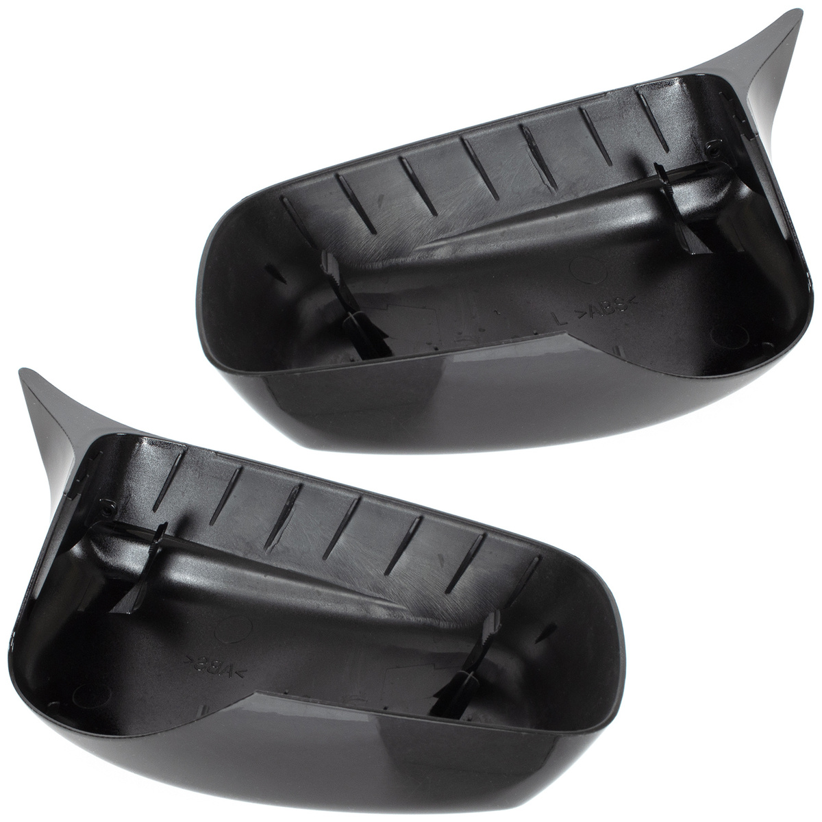 BMW 5 E60 E61 03-08 nakładka lusterka BLACK GLOSSY lewa + prawa 2 szt. KPL