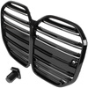 BMW 4 G22 G23 2020- atrapa między reflektory (nerki) BLACK GLOSSY + ZAŚLEPKA