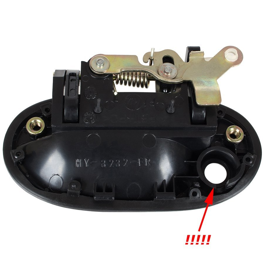 Hyundai Accent 94-00 klamka zewnętrzna przednia BEZ CYLINDERKA prawa