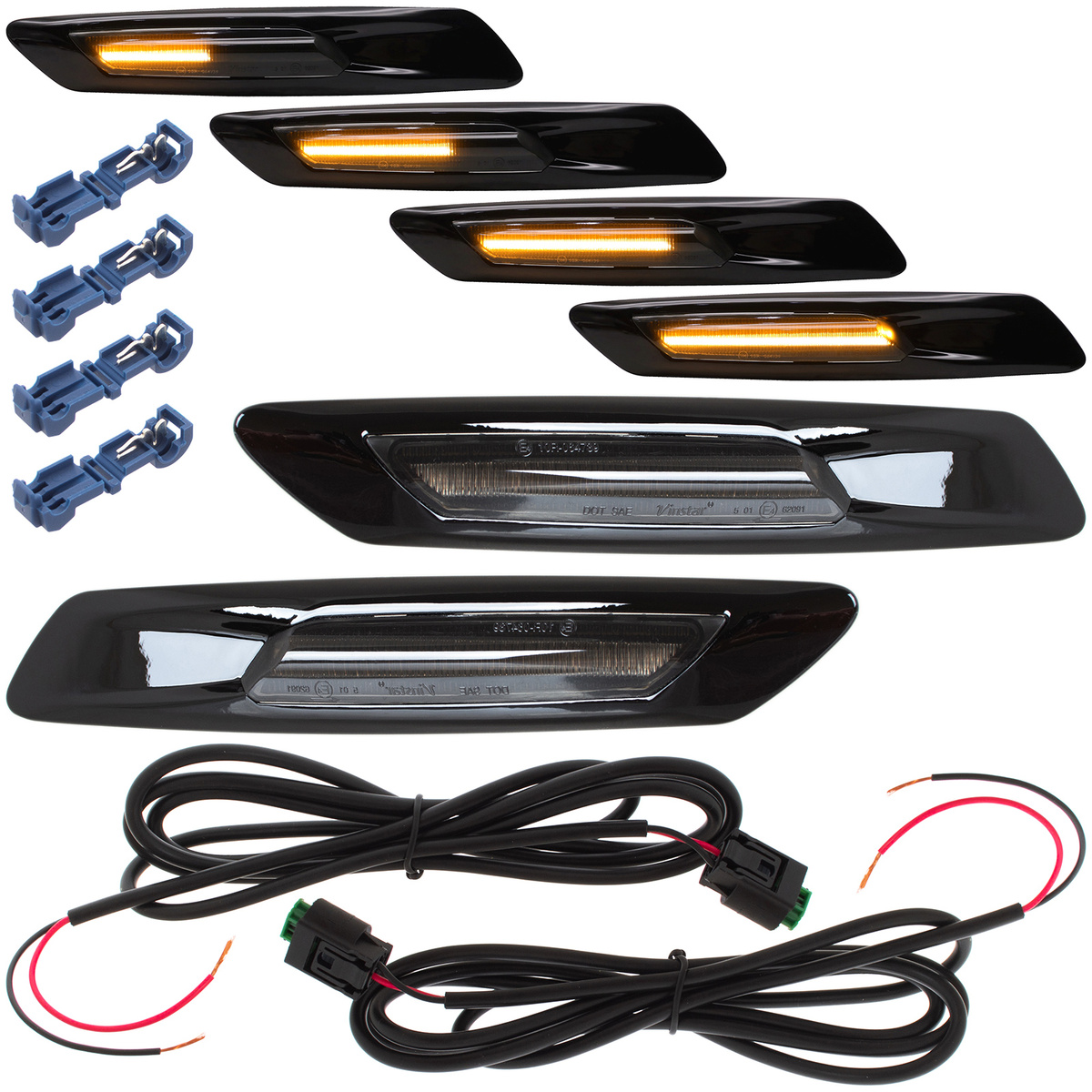 BMW 5 F07 F10 F11 09-17 kierunkowskaz boczny LED DYMIONY DYNAMICZNY 2 szt. KPL