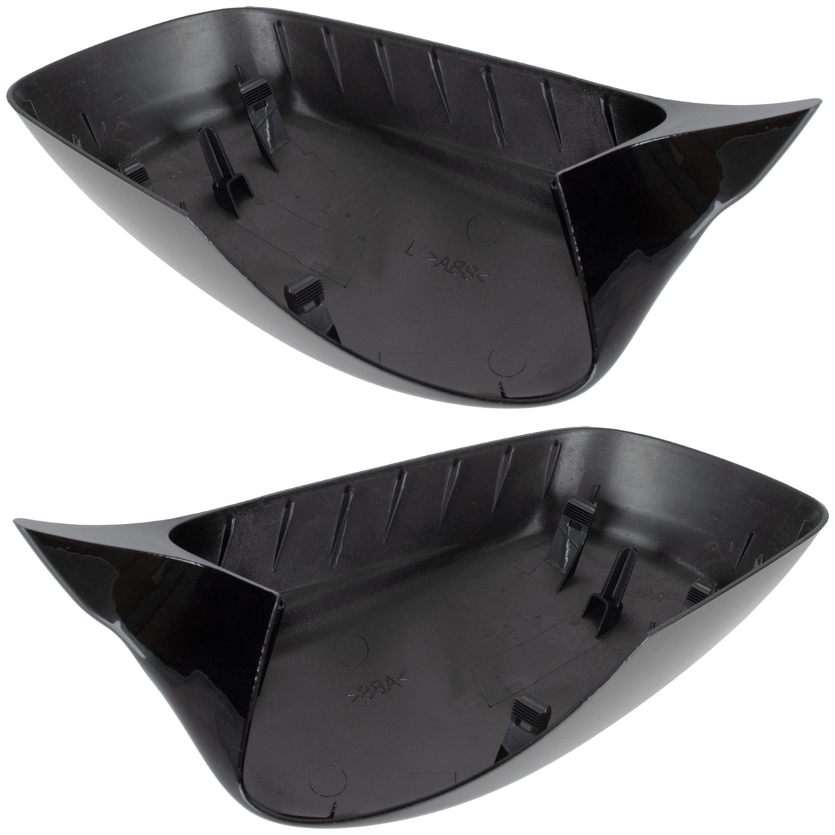 BMW 5 E60 E61 03-08 nakładka lusterka BLACK GLOSSY lewa + prawa 2 szt. KPL