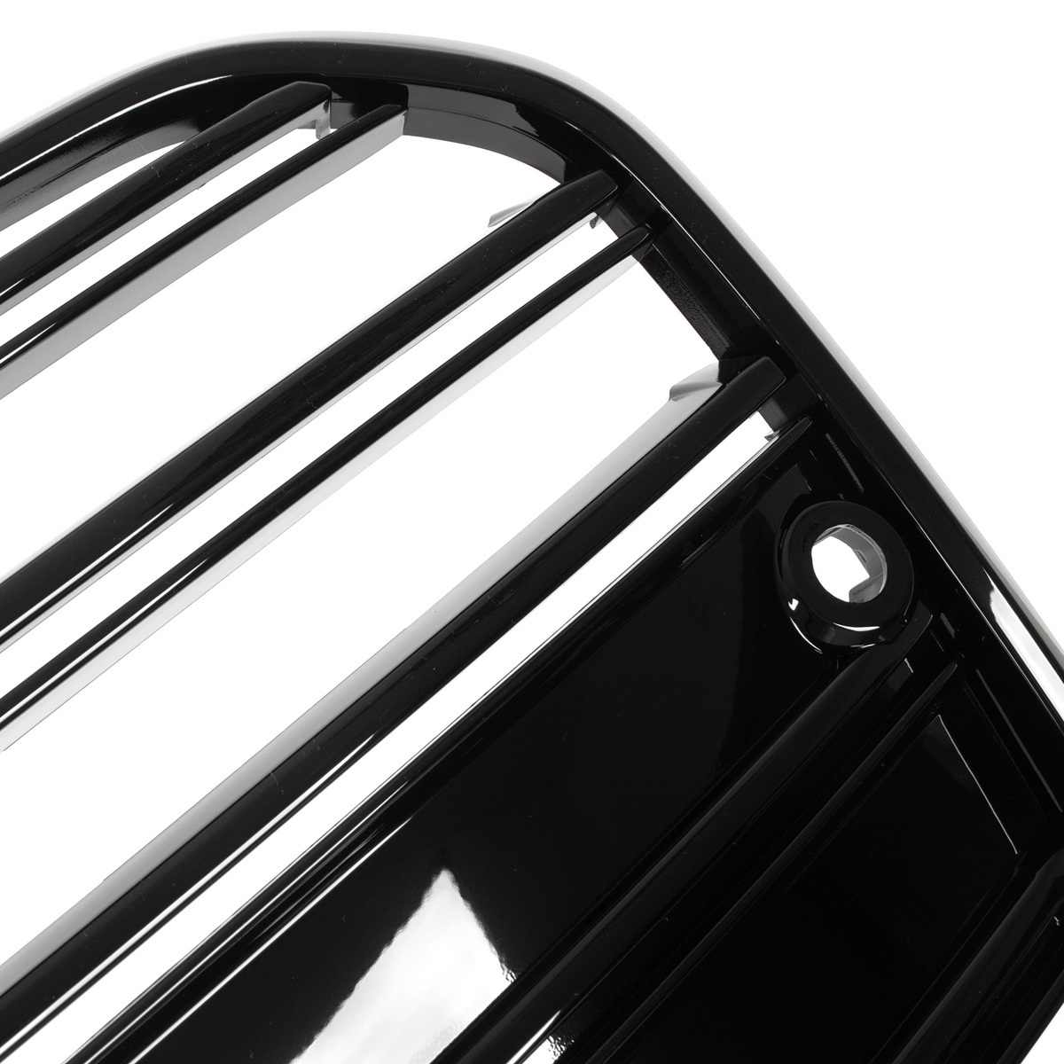BMW 4 G22 G23 2020- atrapa między reflektory (nerki) BLACK GLOSSY + ZAŚLEPKA