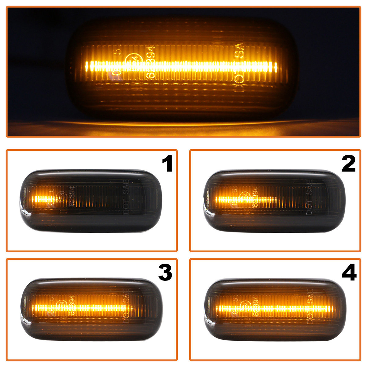 Audi A6 C6 04-08 kierunkowskaz boczny LED DYMIONY DYNAMICZNY 2 szt. KPL