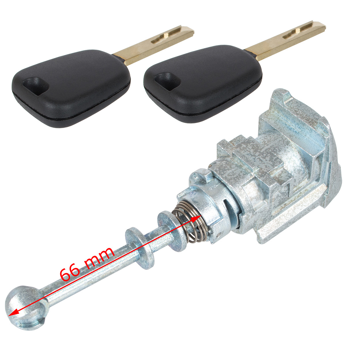 Peugeot 407 2004- wkładka zamka drzwi przednich lewa + 2 KLUCZE