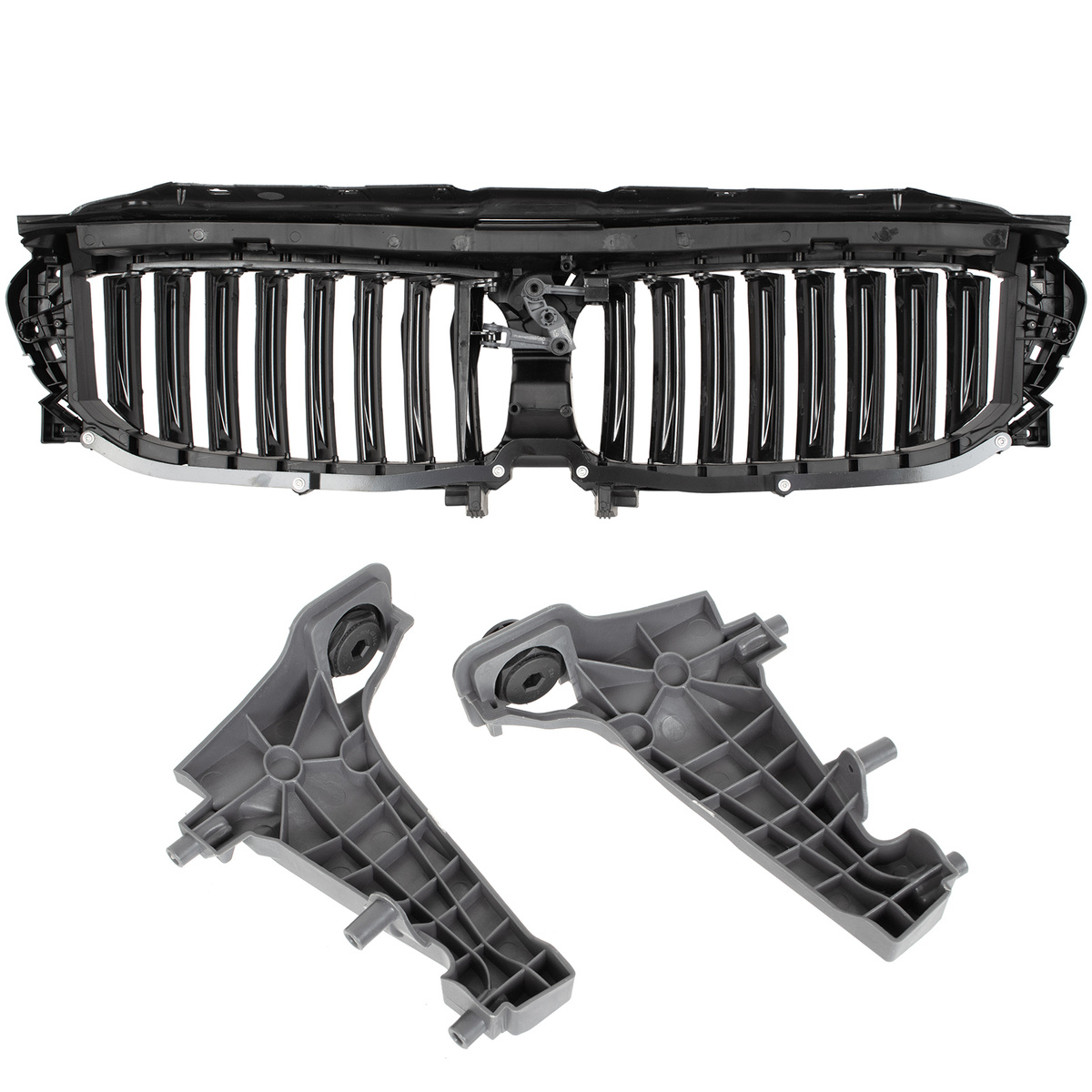 BMW 5 G30 G31 16-20 pas przedni kierownica powietrza wlot żaluzja chłodnicy