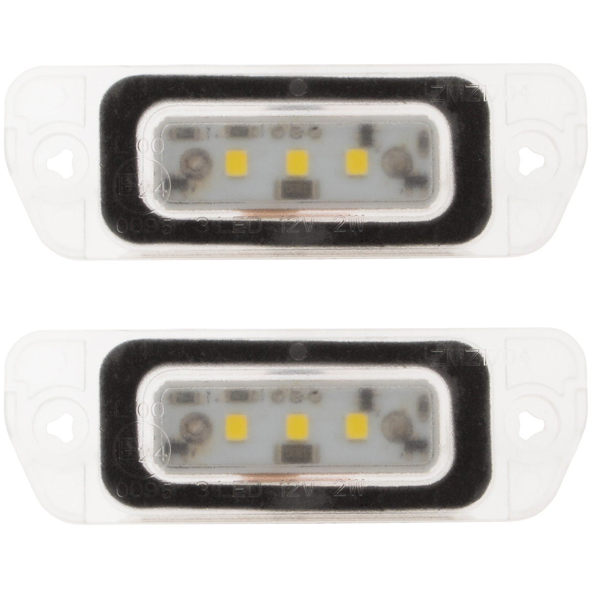Mercedes W164 W251 X164 lampki podświetlenia tablicy rejestracyjnej LED 2 szt. kpl.