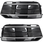 Audi Q5 FY 16-20 BEZ HALOGENÓW atrapka kratka w zderzak przedni CZARNA + SILVER lewa + prawa 2 szt. KPL