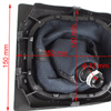 VW Golf VI 08-12 gałka zmiany biegów + CZARNY mieszek z CZERWONĄ nitką i ramką CHROM 6 BIEGÓW