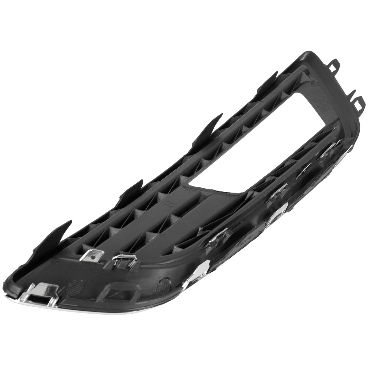 Ford FOCUS III FL 12-16 Z HALOGENAMI atrapka kratka w zderzak przedni CZARNA + CHROM prawa