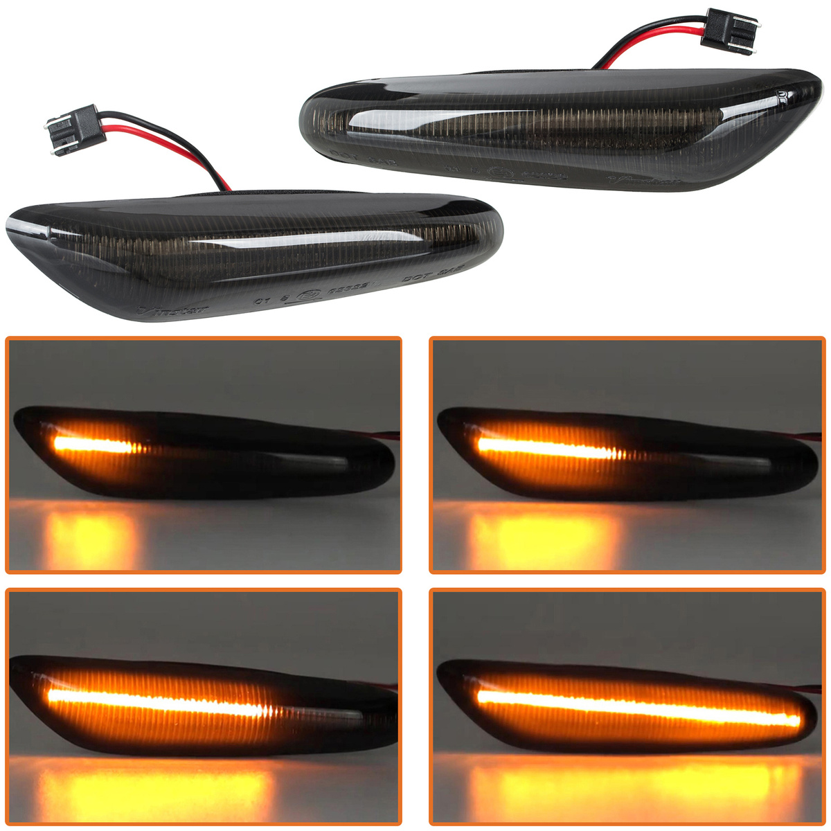 BMW 1 E81 E82 E87 E88 kierunkowskaz boczny LED DYMIONY DYNAMICZNY 2 szt. KPL