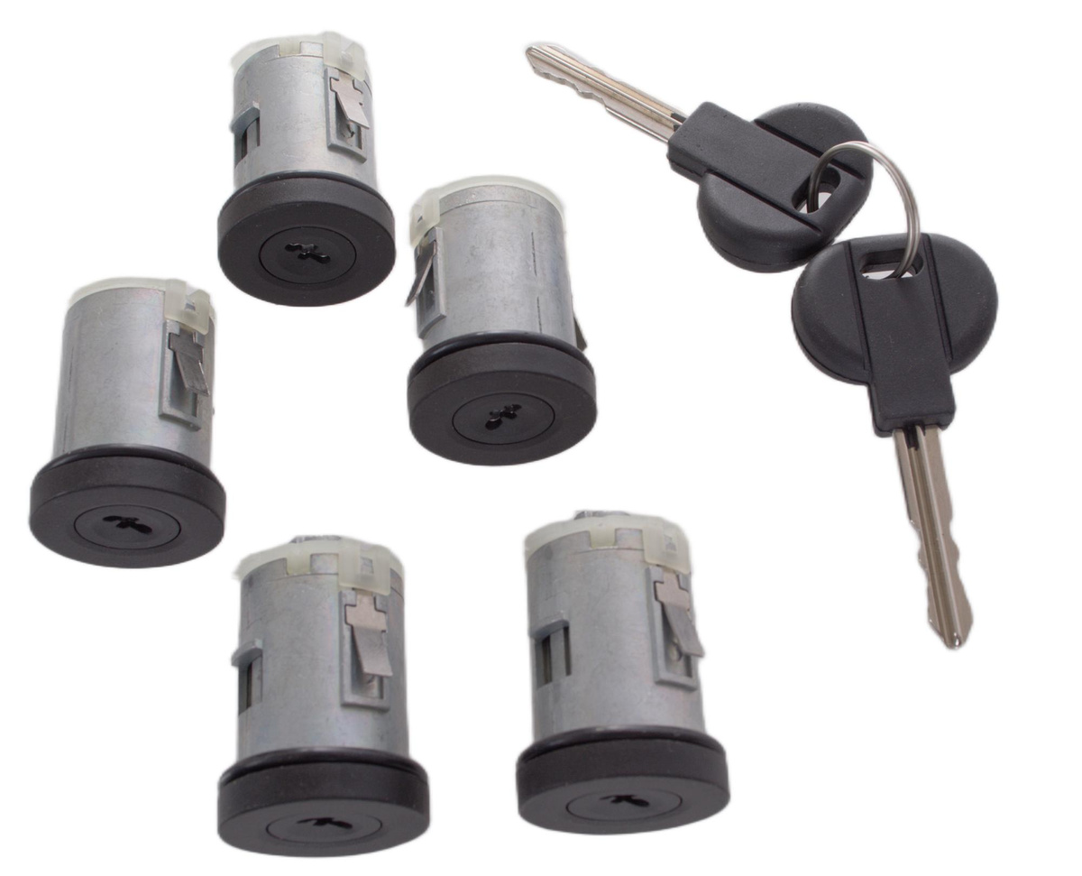 FIAT ULYSEE 94-03 wkładki zamków drzwi 5 szt. KPL