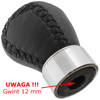 Mazda MPV 99-06 gałka zmiany biegów CZARNA SKÓRA 5 BIEGÓW 12 MM