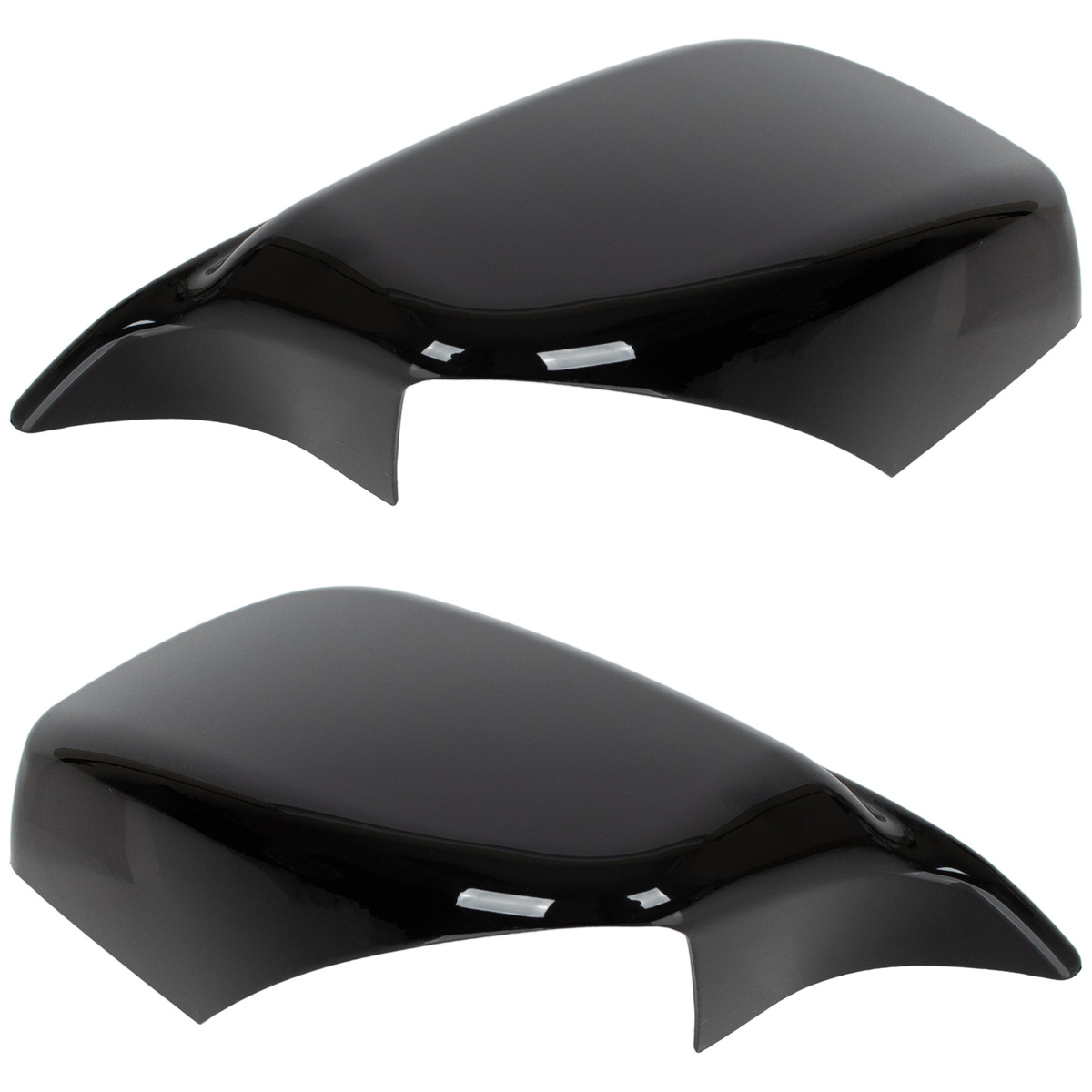 BMW 5 E60 E61 03-08 nakładka lusterka BLACK GLOSSY lewa + prawa 2 szt. KPL
