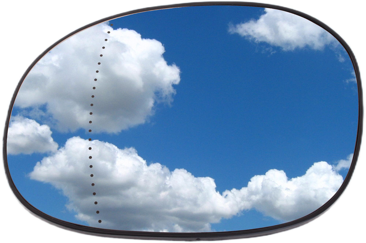 PEUGEOT 206 98-09 wkład lusterka ASFERYCZNY lewy