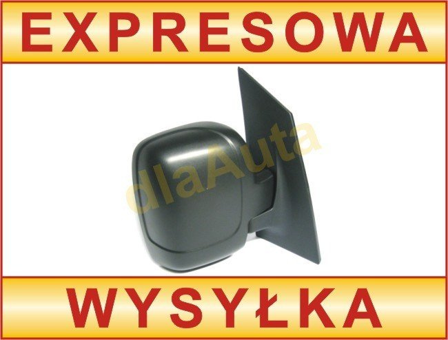 Citroen Jumpy II 07-16 lusterko zewnętrzne manualne CZARNE prawe