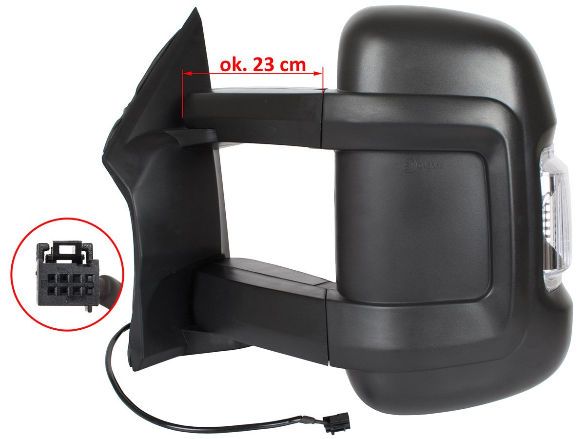 Peugeot Boxer 2006- lusterko zewnętrzne manualne DŁUGIE RAMIĘ lewe
