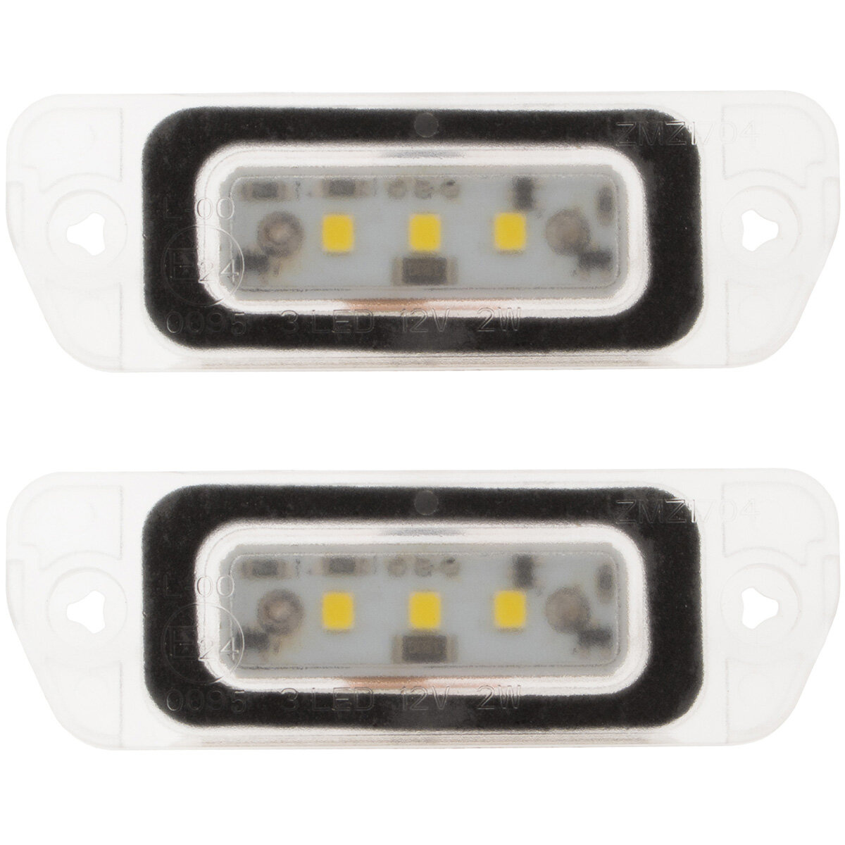 Mercedes W164 W251 X164 lampki podświetlenia tablicy rejestracyjnej LED 2 szt. kpl.