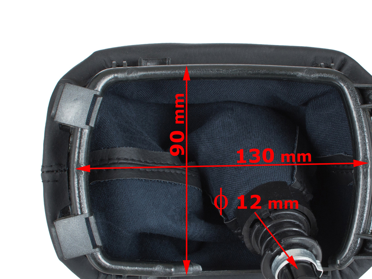 Seat Toledo II 98-06 gałka zmiany biegów CZARNA + mieszek z ramką 5 BIEGÓW