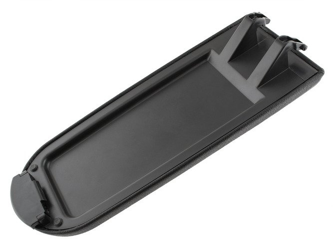VW Golf IV 97-03 klapka podłokietnika z przyciskiem i obiciem KPL CZARNA EKOSKÓRA