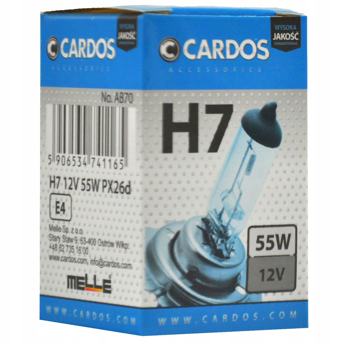K2 CARDOS Żarówka H7 12V 55W PX26d AH715