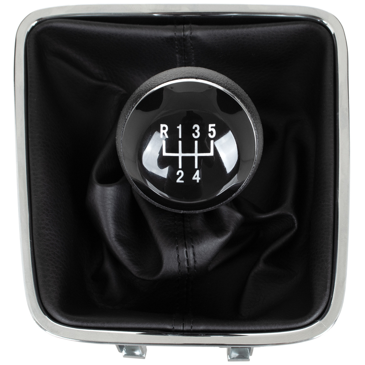 VW Golf PLUS 2005- gałka zmiany biegów CZARNA 5 BIEGÓW + MIESZEK OTWÓR 12 MM